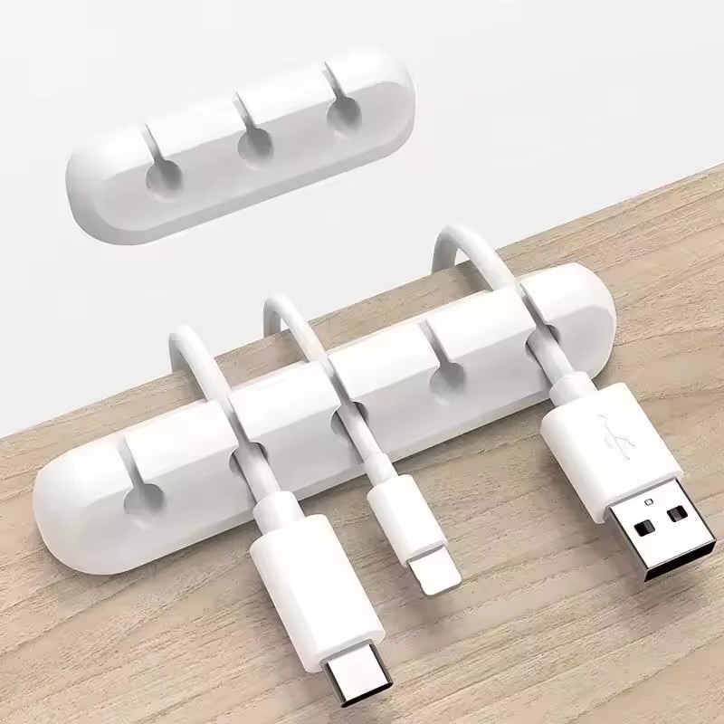 Desk Cable Clip - Organizador de Cables USB de Silicona,