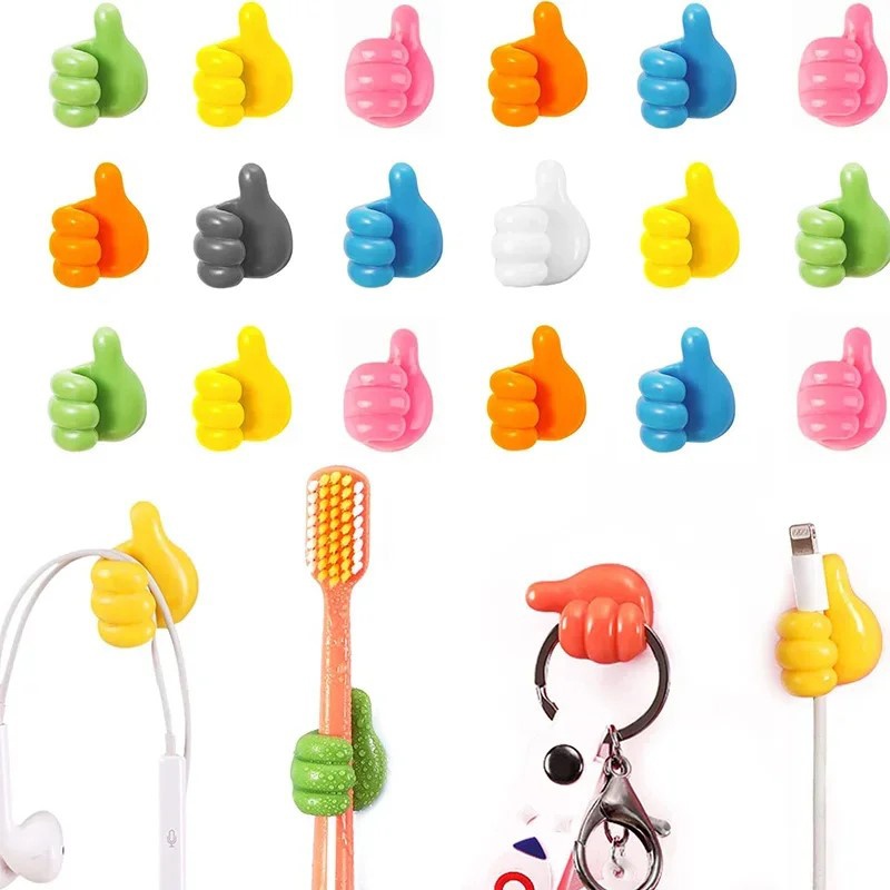 Desk Cable Clip - Gancho enrollador de Cable de pulgar