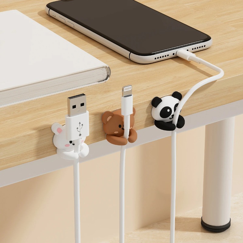 Desk Cable Clip - WORTHBUY lindo soporte organizador de cables