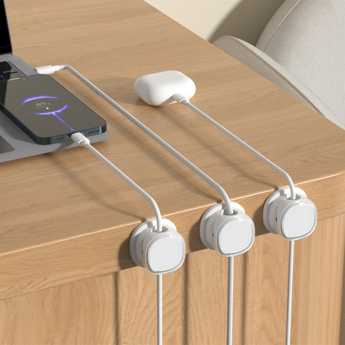 3/6/8/12 Uds Clips magnéticos  - Desk Cable Clip reseña y precio