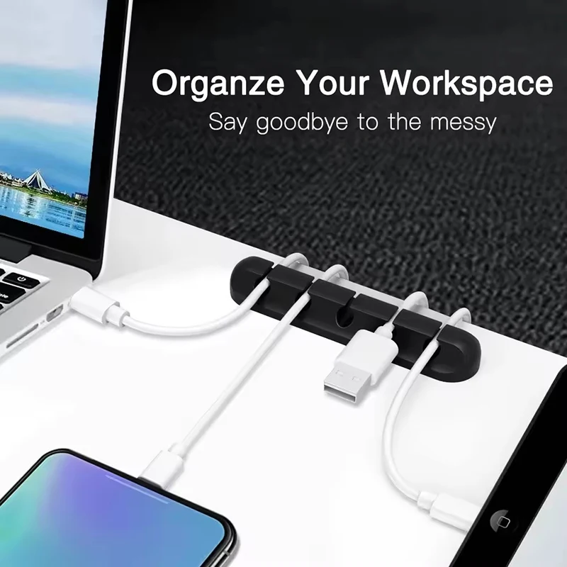 Organizador de Cables USB de S - Desk Cable Clip reseña y precio