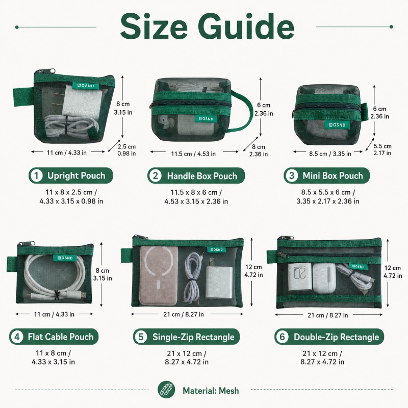 Paquete de 6 Bolsas Organizado - Tech Woven Accessories reseña y precio