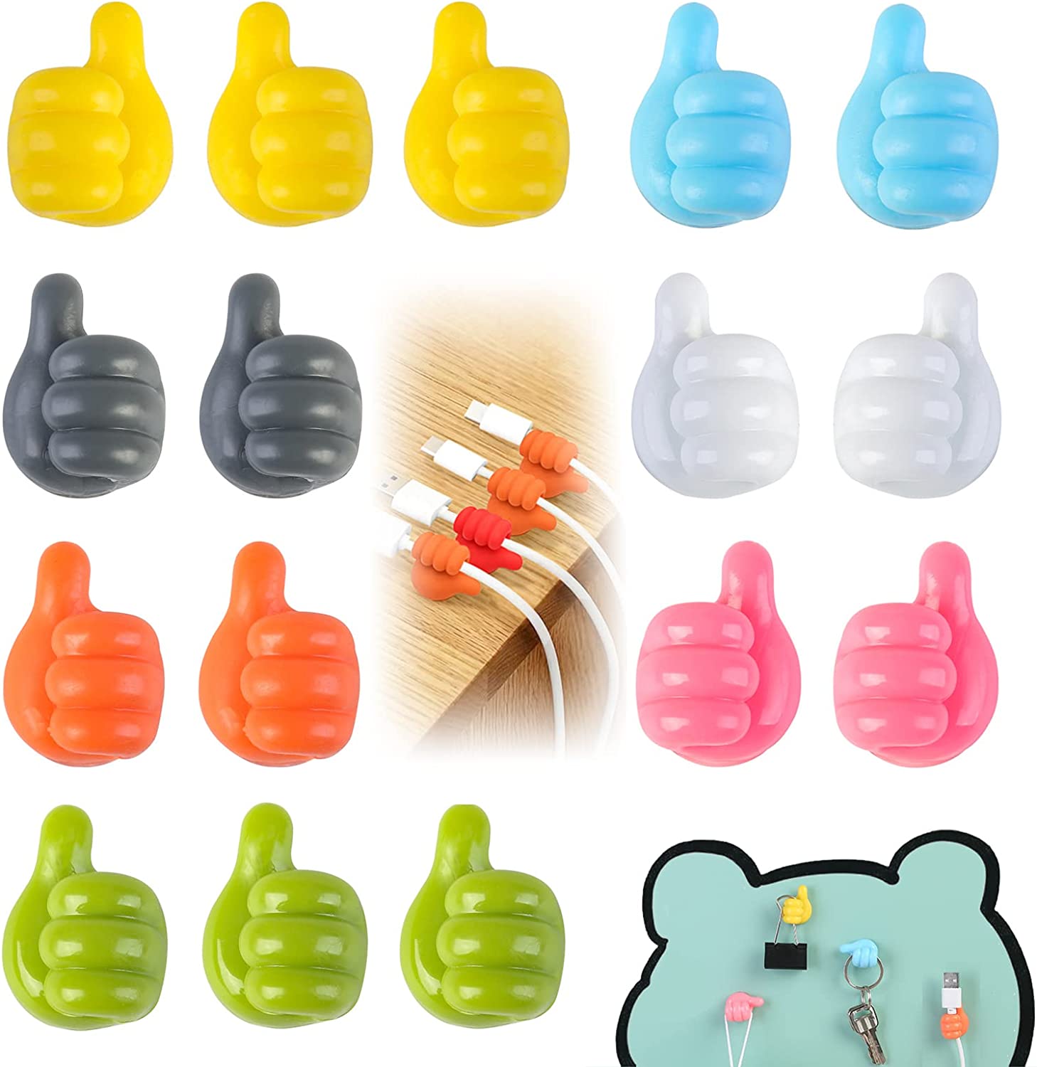 Gancho enrollador de Cable de  - Desk Cable Clip reseña y precio